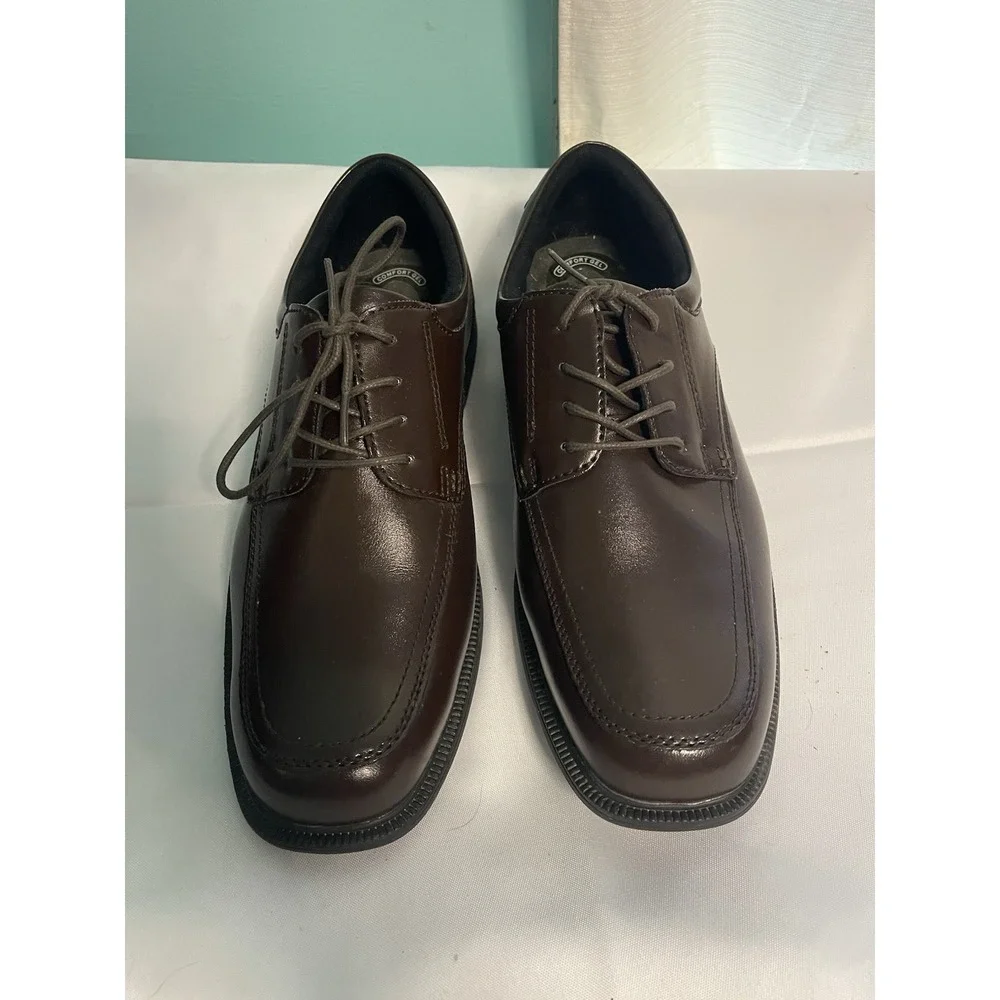 Nunn Bush‎ Shoes Mens Size 12XW Brown Comfort Gel Leather Casual Oxford Bin4